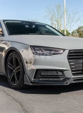 RW Carbon DTM Carbon Fiber Front Lip Audi S4 | A4 S Line 2017-2019                                     - audis405 - Image 4