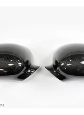 RW Carbon Fiber Replacement Mirror Covers BMW M3 E46 2001-2006                                     - bmwe46m311 - Image 2