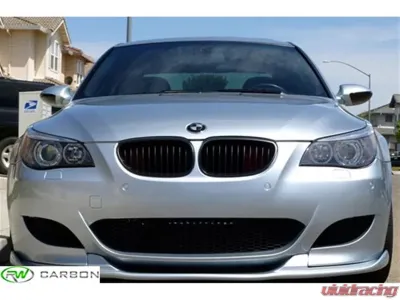RW Carbon Matte Black Kidney Grilles BMW E60 5 Series 2004-2010 - bmwe60026