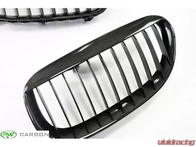 RW Carbon Fiber Grilles BMW 6 Series E63 | E64 2004-2010 - bmwe63006