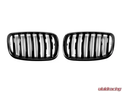 RW Carbon Gloss Black Grilles BMW E70 X5 | X6 E71 2007-2014 - bmwe71x606