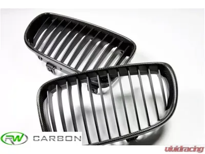 RW Carbon Fiber Kidney Grilles BMW E82 | E88 2008-2013 - bmwe82001
