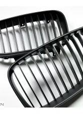 RW Carbon Matte Black Grilles BMW E82 | E88 1 Series 2008-2013                                     - bmwe82011 - Image 3