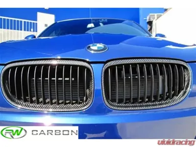 RW Carbon Fiber Front Grilles BMW E90 | E91 3 Series 2009-2011 - bmwe90009