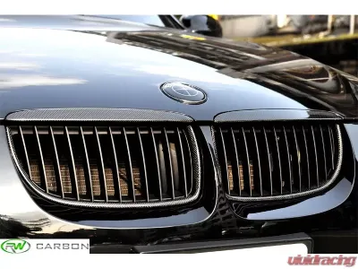 RW Carbon Fiber Grilles BMW 3 Series E90 | E91 2006-2008 - bmwe90010