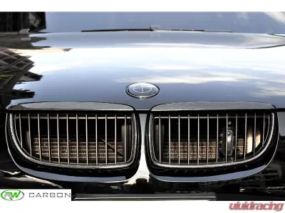 RW Carbon Fiber Grilles BMW 3 Series E90 | E91 2006-2008 - bmwe90010