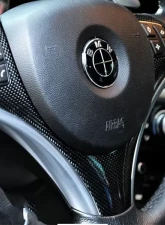 RW Carbon Fiber Steering Wheel Trim BMW E85 | E90 2007-2013                                     - bmwe90037 - Image 2