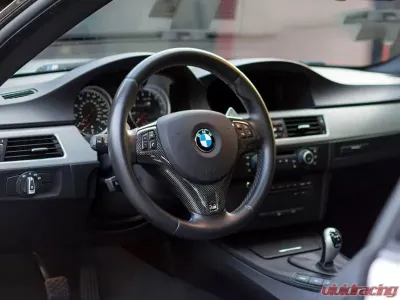 RW Carbon CF Steering Wheel Trim M Sport BMW E82 | E90 | E92 2007-2013 - bmwe90045