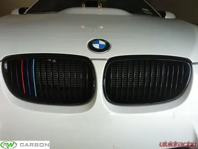 RW Carbon Gloss Black Grilles BMW E92 | E93 3 Series 2007-2010 - bmwe92031-07-10