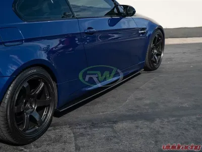 RW Carbon Fiber Side Skirt Extensions BMW M3 E92 | E93 2008-2013 - bmwe92035