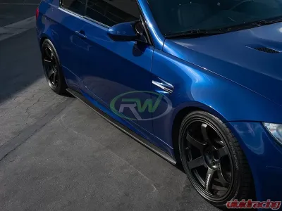 RW Carbon Fiber Side Skirt Extensions BMW M3 E92 | E93 2008-2013 - bmwe92035