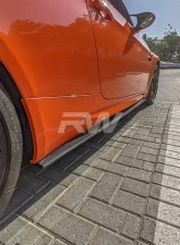 RW Carbon Fiber Side Skirt Extensions BMW M3 E92 | E93 2008-2013                                     - bmwe92035 - Image 4