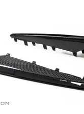 RW Carbon Fiber Fender Grilles BMW M3 E90 | E92 | E93 2008-2013                                     - bmwe9xm325 - Image 2