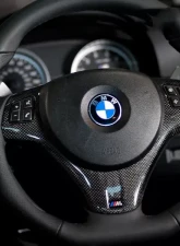 RW Carbon CF Steering Wheel Trim BMW M3 | 1M E82 2008-2013                                     - bmwe9xm334 - Image 2