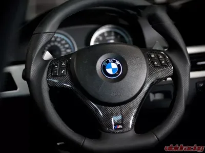RW Carbon CF Steering Wheel Trim BMW M3 | 1M E82 2008-2013 - bmwe9xm334