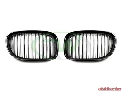 RW Carbon Gloss Black Grilles BMW F01 | F02 7 Series 2009+ - bmwf01002