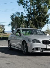 RW Carbon Arkym Style Carbon Fiber Front Lip w/ SLiPLO Anti-Scrape Kit BMW F10 | F11 5 Series 2011-2017                                     - bmwf10012-1 - Image 2