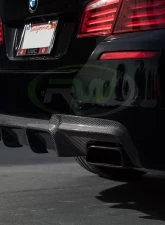 RW Carbon M Sport DTM Carbon Fiber Rear Diffuser BMW F10 | F11 5 Series 2011-2017                                     - bmwf10015 - Image 6