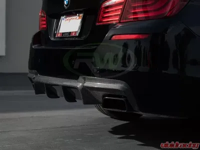 RW Carbon M Sport DTM Carbon Fiber Rear Diffuser BMW F10 | F11 5 Series 2011-2017 - bmwf10015