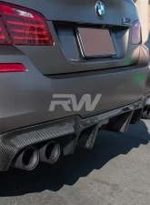 RW Carbon DTM Carbon Fiber Rear Diffuser BMW M5 F10 2012-2017                                     - bmwf10023 - Image 6