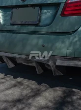 RW Carbon DTM Carbon Fiber Rear Diffuser BMW M5 F10 2012-2017                                     - bmwf10023 - Image 2