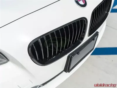 RW Carbon Gloss Black Kidney Grilles BMW F10 5 Series 2011-2017 - bmwf10027