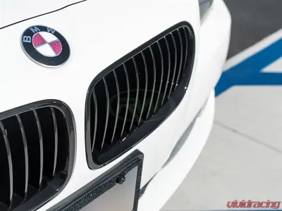 RW Carbon Gloss Black Kidney Grilles BMW F10 5 Series 2011-2017 - bmwf10027