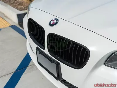 RW Carbon Gloss Black Kidney Grilles BMW F10 5 Series 2011-2017 - bmwf10027