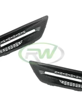 RW Carbon Fiber Fender Grilles BMW M5 F10 2012-2017                                     - bmwf10031 - Image 3