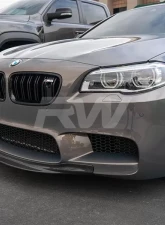 RW Carbon Center Carbon Fiber Front Spoiler BMW M5 F10 2012-2017                                     - bmwf10037 - Image 2