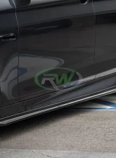 RW Carbon 3D Style Carbon Fiber Side Skirt Extensions BMW F10 | F11 2011-2017                                     - bmwf10053 - Image 5