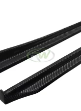 RW Carbon 3D Style Carbon Fiber Side Skirt Extensions BMW F10 | F11 2011-2017                                     - bmwf10053 - Image 4
