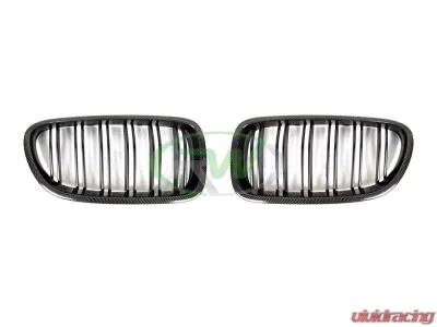 RW Carbon Fiber Double Slat Grilles BMW F10 | F11 5 Series 2011-2017 - bmwf10061