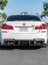 RW Carbon GTX Style Carbon Fiber Diffuser BMW F10 M5 2012-2017                                     - bmwf1067 - Image 3