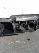 RW Carbon GTX Style Carbon Fiber Diffuser BMW F10 M5 2012-2017                                     - bmwf1067 - Image 4
