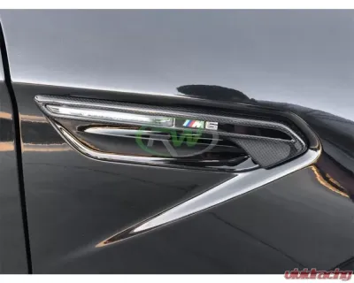 RW Carbon Carbon Fiber Fender Trim BMW F06 | F12 | F13 M6 2012-2023 - bmwf12007