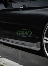 RW Carbon CF Side Skirt Extensions BMW F06 | F12 | F13 2012-2019                                     - bmwf12015 - Image 6
