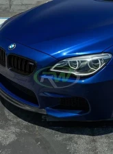 RW Carbon Center CF Front Lip Spoiler BMW M6 F06 | F12 | F13 2013-2018                                     - bmwf12016 - Image 6
