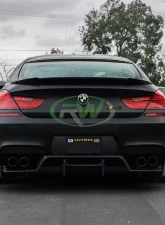RW Carbon GTX Carbon Fiber Diffuser BMW F06 F12 | F13 2012-2019                                     - bmwf13002 - Image 2