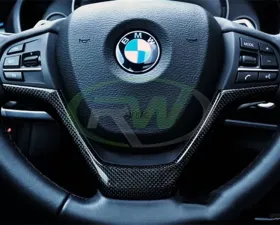RW Carbon CF Steering Wheel Trim BMW F15 X5 | F16 X6 2014-2018