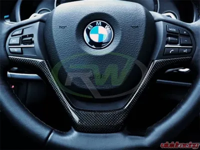 RW Carbon CF Steering Wheel Trim BMW F15 X5 | F16 X6 2014-2018 - bmwf15001