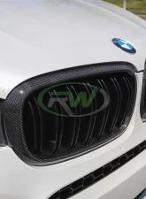 RW Carbon Fiber Grilles BMW F15 X5 | F16 X6 | F85 X5M 2014-2018                                     - bmwf15016 - Image 6