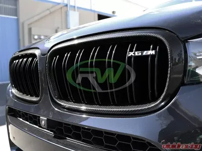 RW Carbon Fiber Grilles BMW F15 X5 | F16 X6 | F85 X5M 2014-2018 - bmwf15016