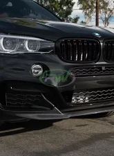 RW Carbon Fiber Front Lip Spoiler BMW F16 X6 2014-2018                                     - bmwf16002 - Image 5