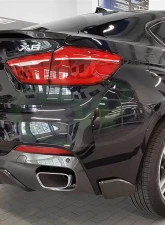 RW Carbon M Sport Carbon Fiber Diffuser BMW F16 X6 2014-2018                                     - bmwf16004 - Image 3