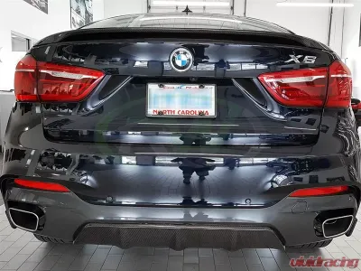 RW Carbon M Sport Carbon Fiber Diffuser BMW F16 X6 2014-2018 - bmwf16004
