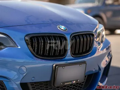 RW Carbon Double Slat Gloss Black Grilles BMW F22 | F23 | F87 2014-2021 - bmwf22004