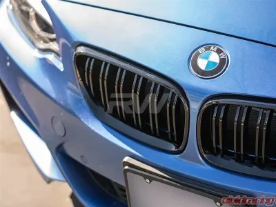 RW Carbon Double Slat Gloss Black Grilles BMW F22 | F23 | F87 2014-2021 - bmwf22004