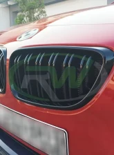 RW Carbon Double Slat Gloss Black Grilles BMW F22 | F23 | F87 2014-2021                                     - bmwf22004 - Image 5