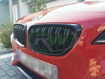 RW Carbon Double Slat Gloss Black Grilles BMW F22 | F23 | F87 2014-2021 - bmwf22004
